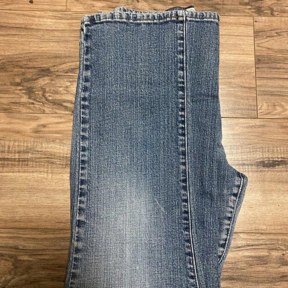 LEVI'S 505 Straight Leg Jeans Womens SIZE 12 Light Wash Blue Denim Jeans GUC - Picture 3 of 6